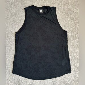 Ivy Park black‎ floral tank fitness top, size large